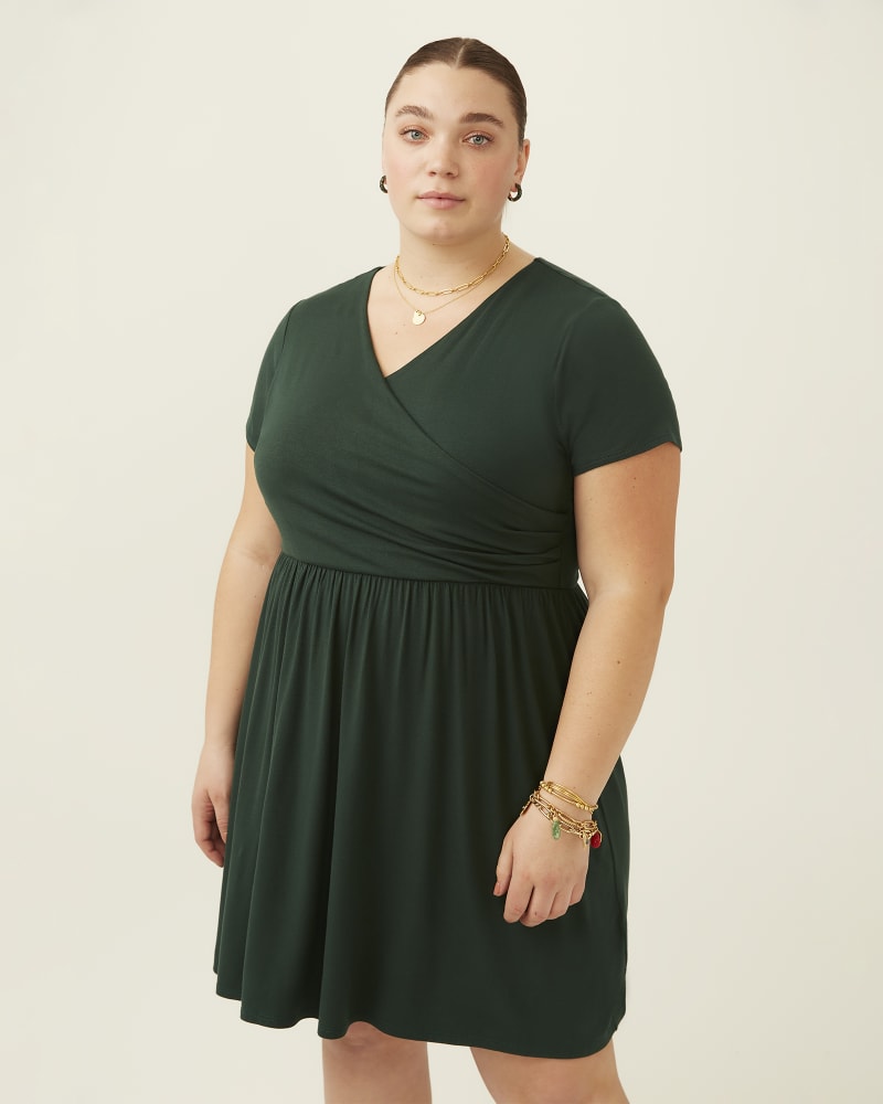 Front of plus size Layla Goddess Faux-Wrap Dress by Meri Skye | Dia&Co | dia_product_style_image_id:192910